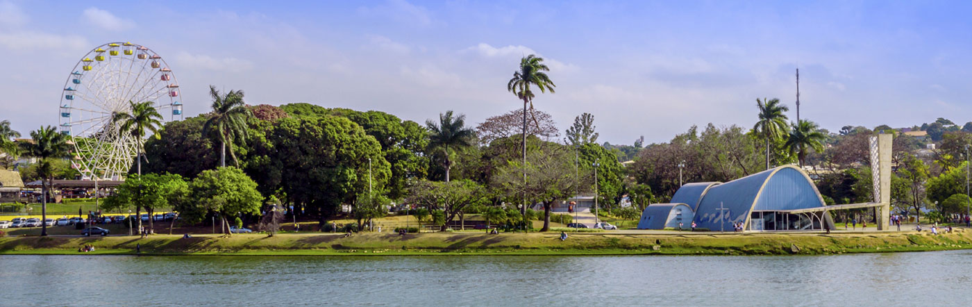 Pampulha Lagoon and Pampulha church